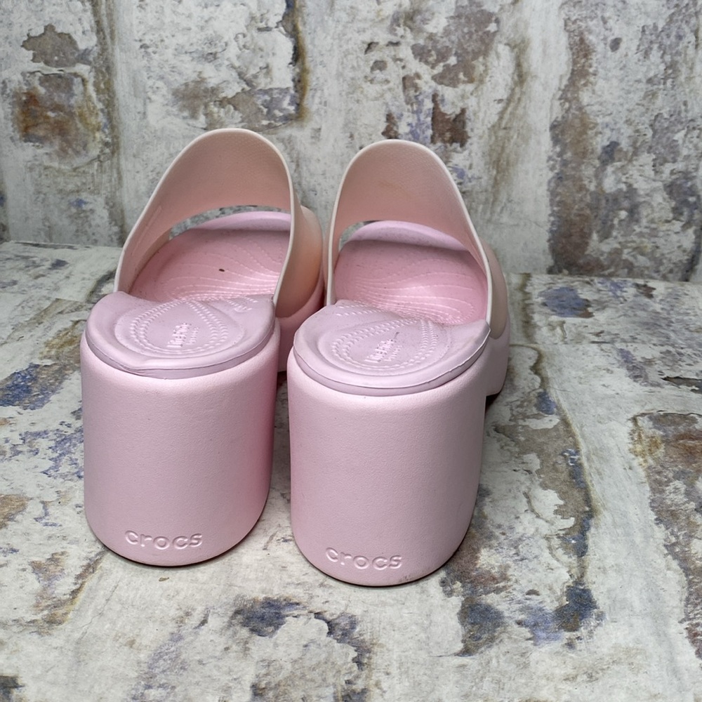 CROCS Brooklyn Frosted Slide Heel - Picture 4 of 6